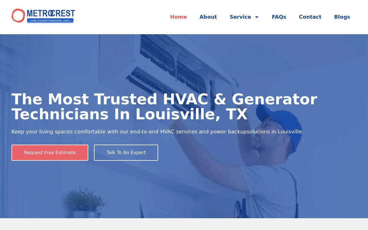 Screenshot of metrocrestac.com