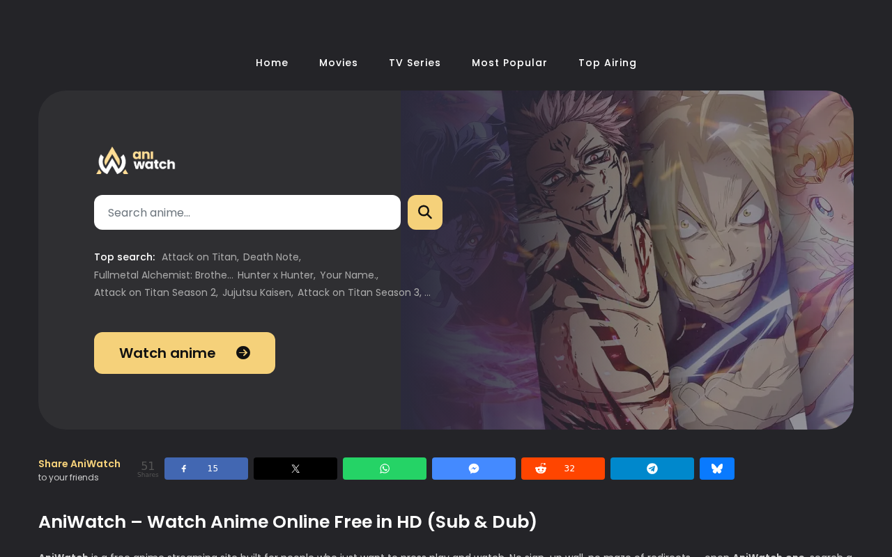 Screenshot of aniwatch.one