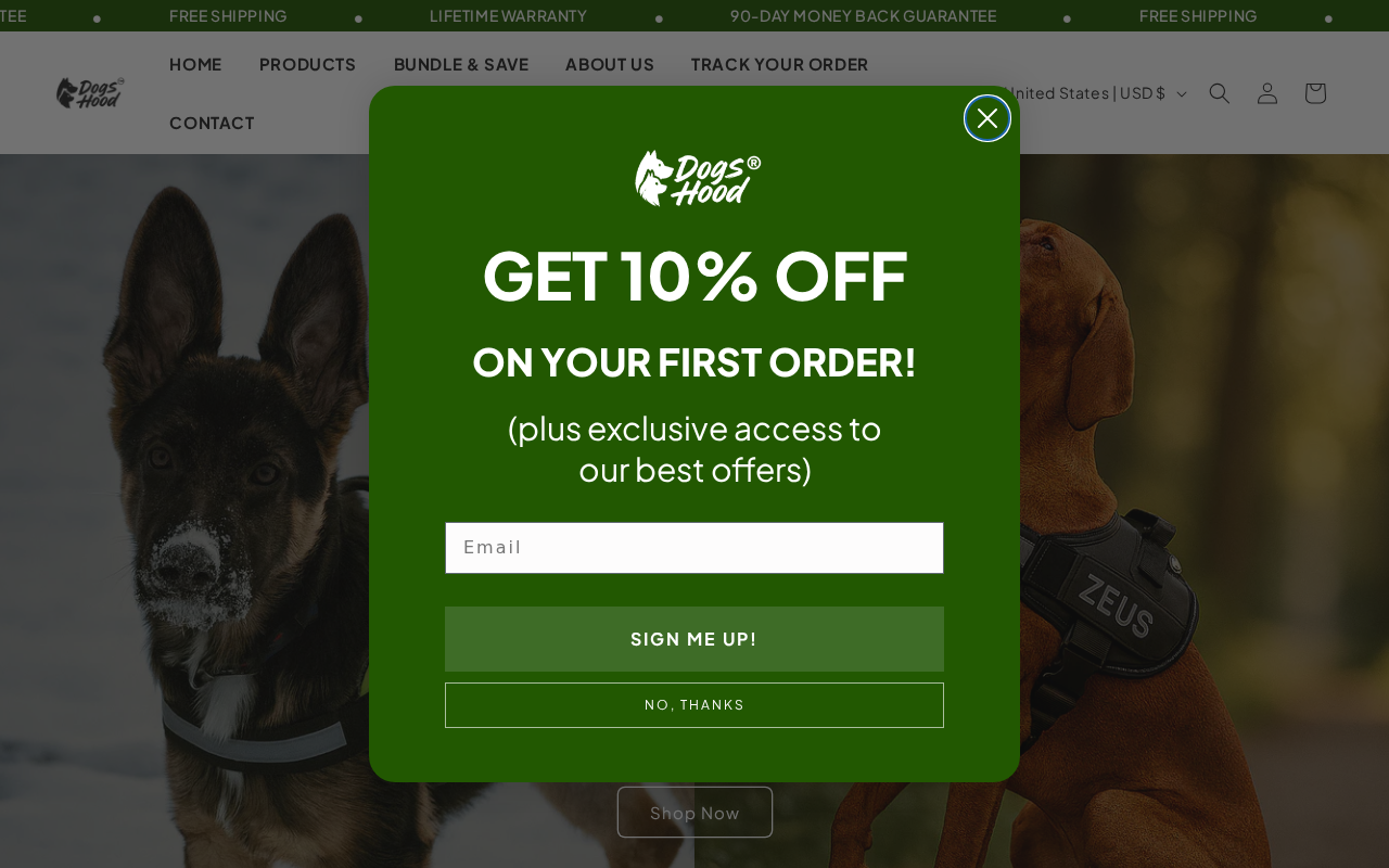 Screenshot of dogshood.com