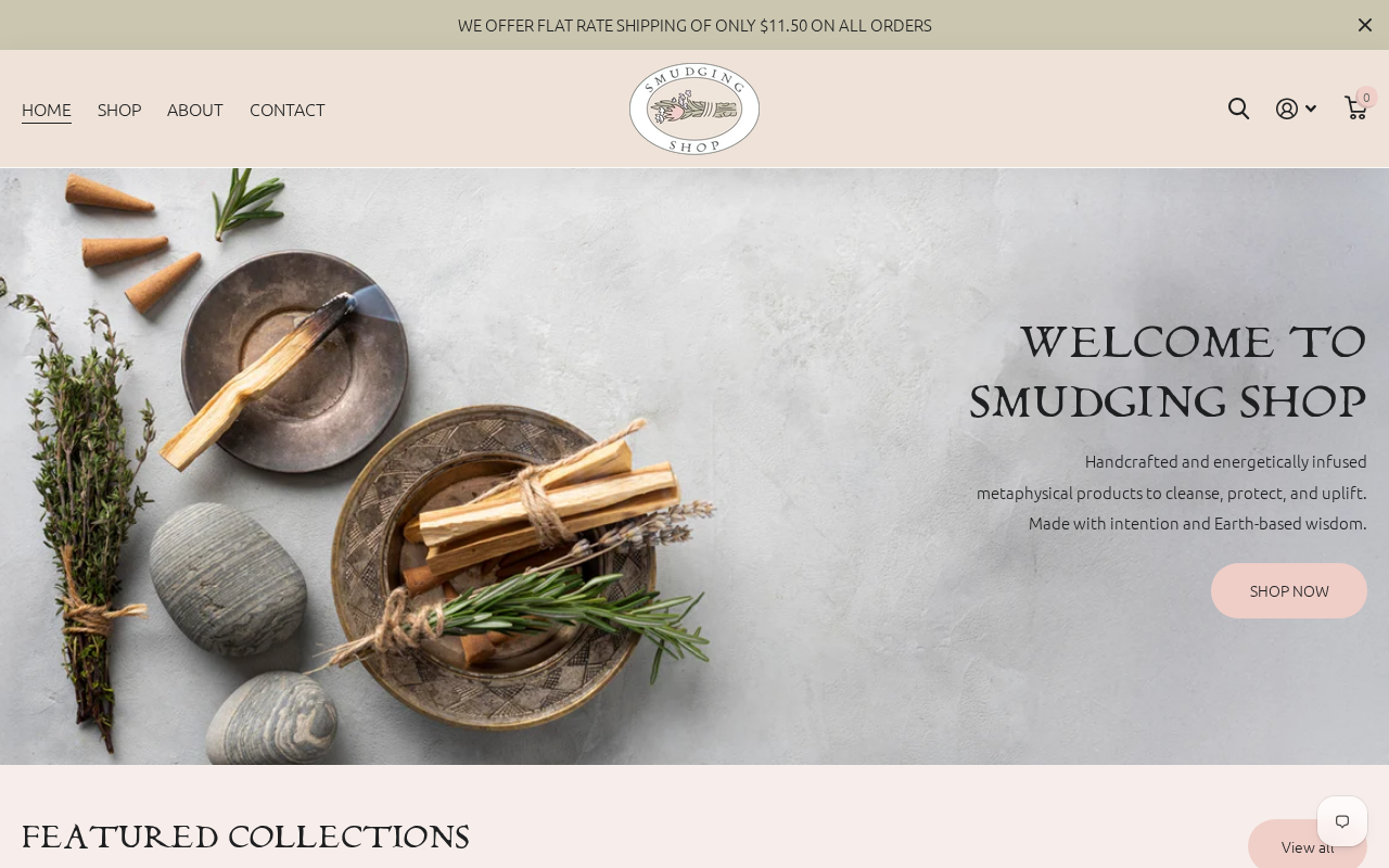 Captured page preview of smudgingshop.com.au