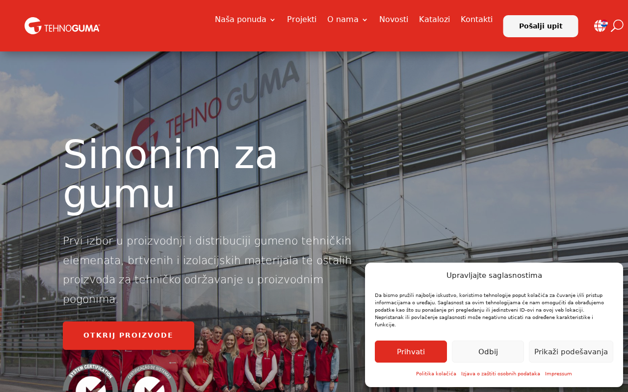 Screenshot of tehnoguma-zg.hr