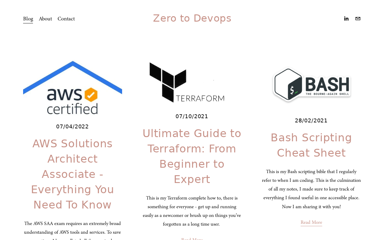 Screenshot of zero2devops.com