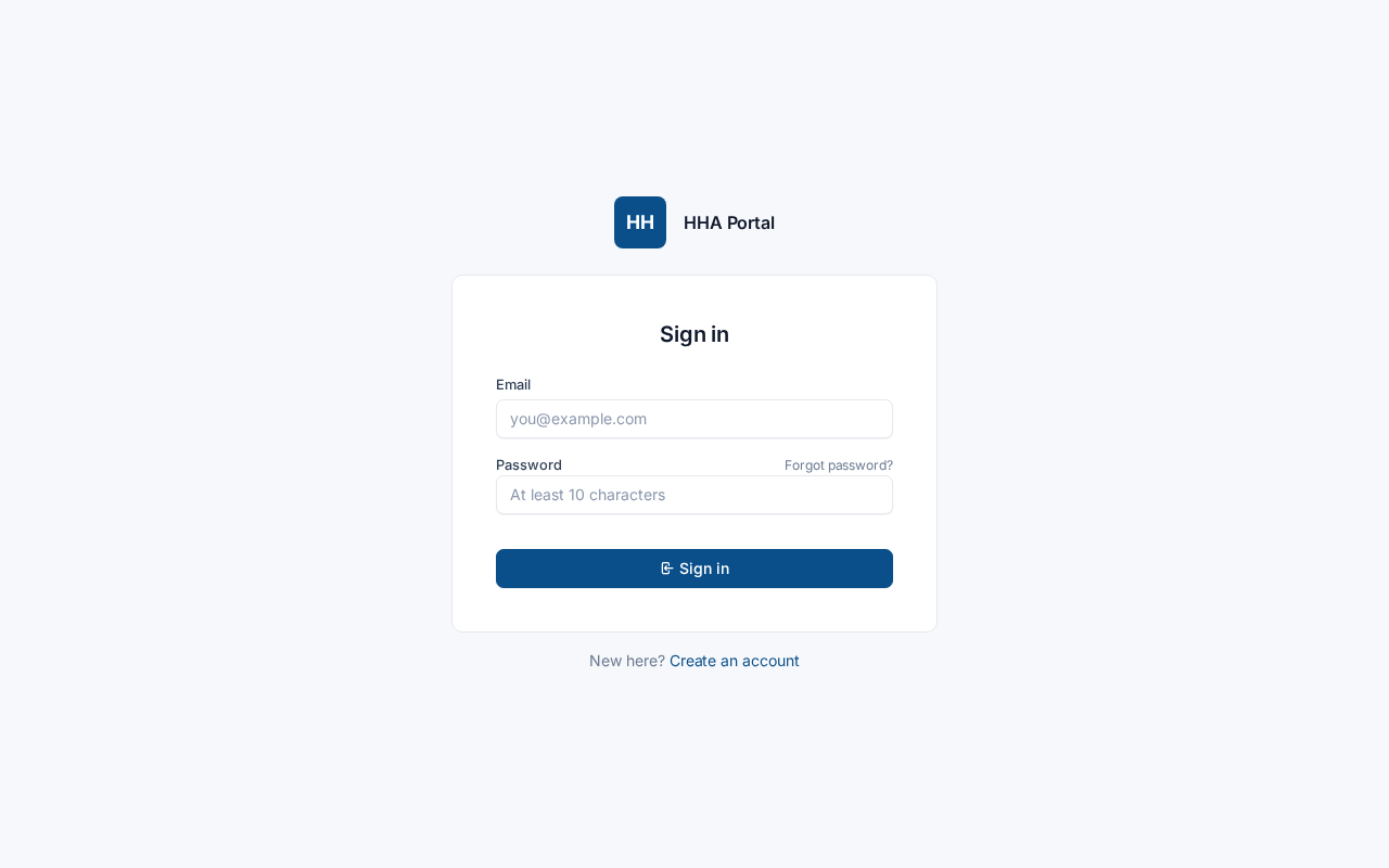 Screenshot of portal.hhasb.com