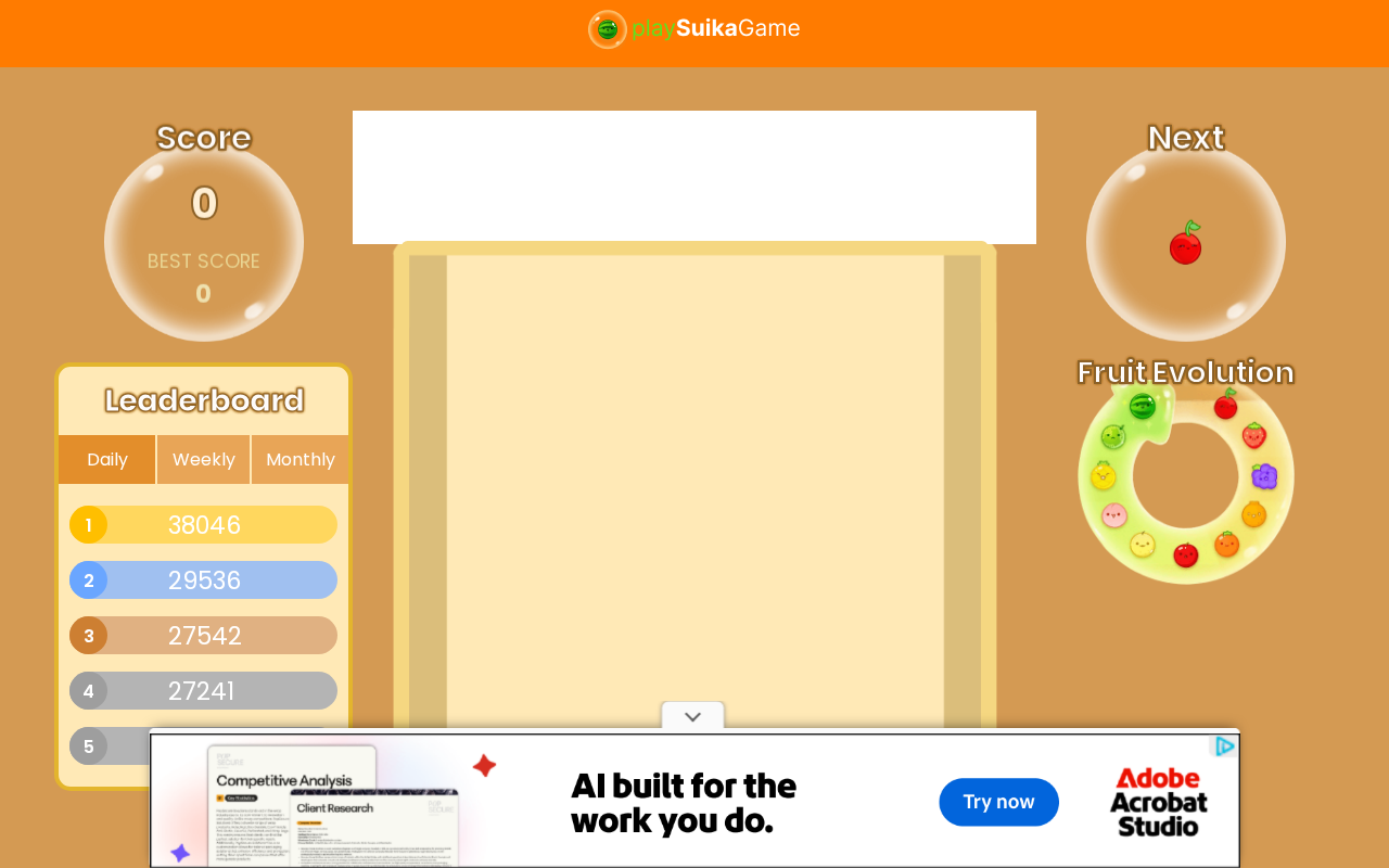 Screenshot of playsuikagame.com