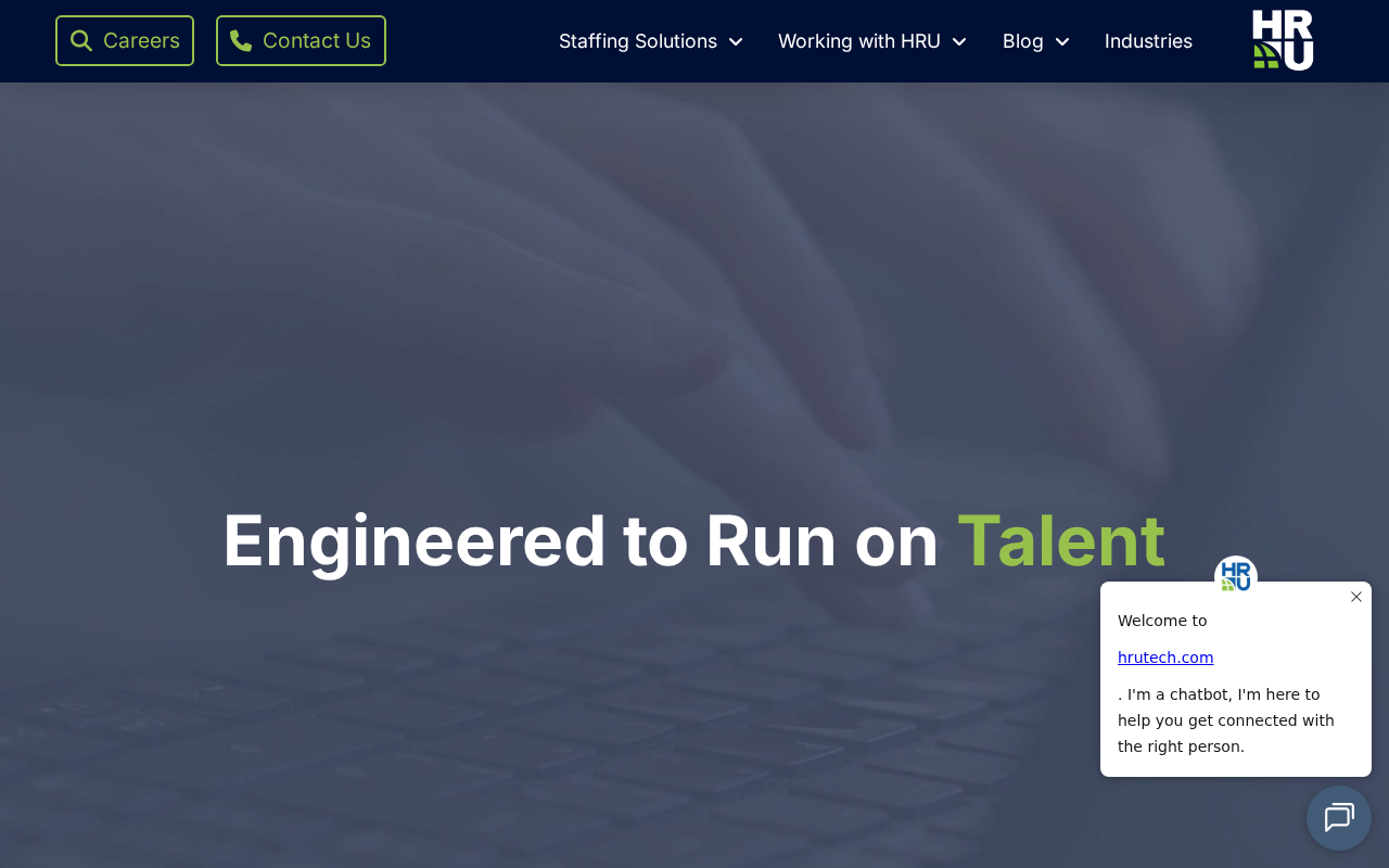 Screenshot of hrutech.com