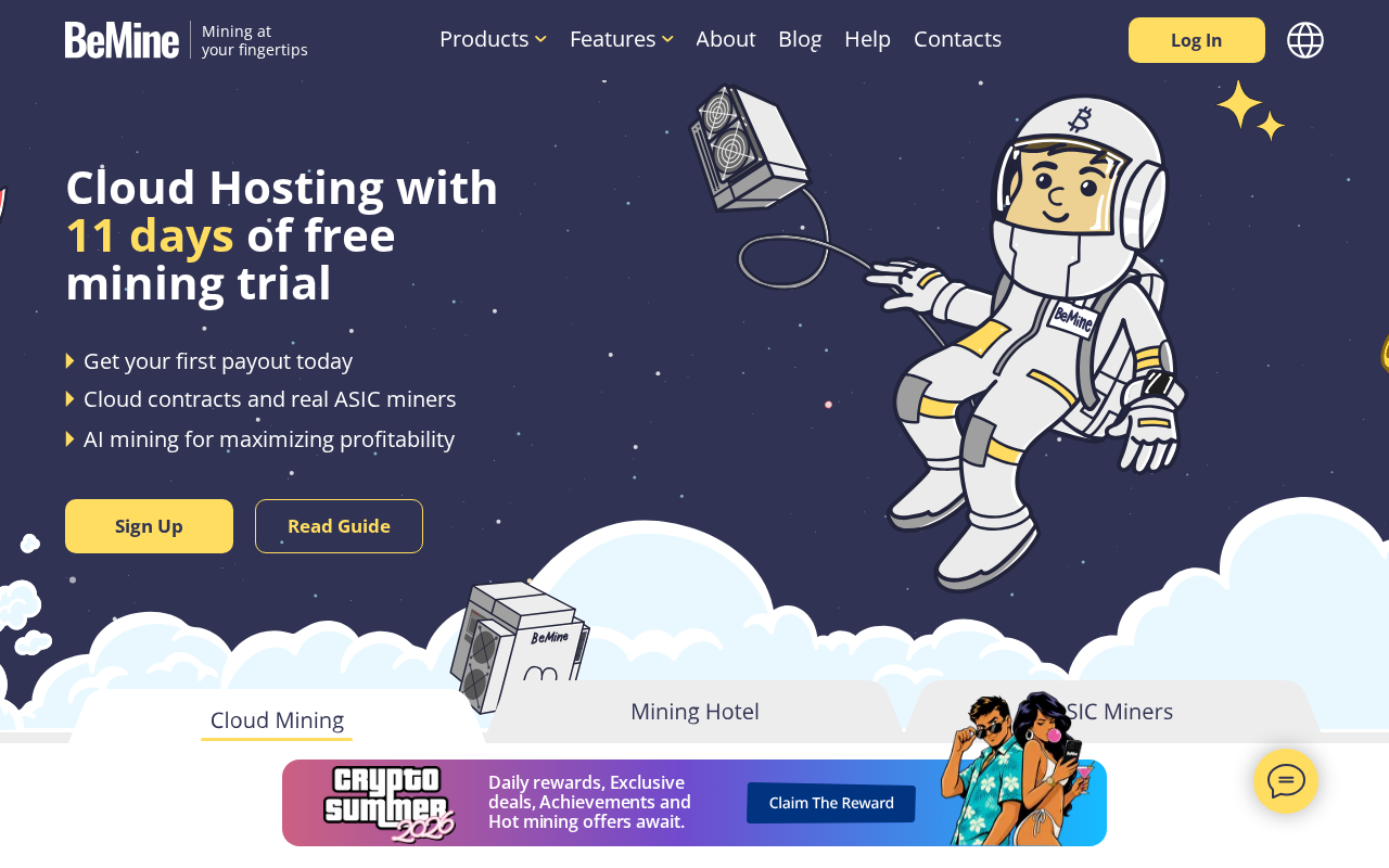 Screenshot of bemine.club