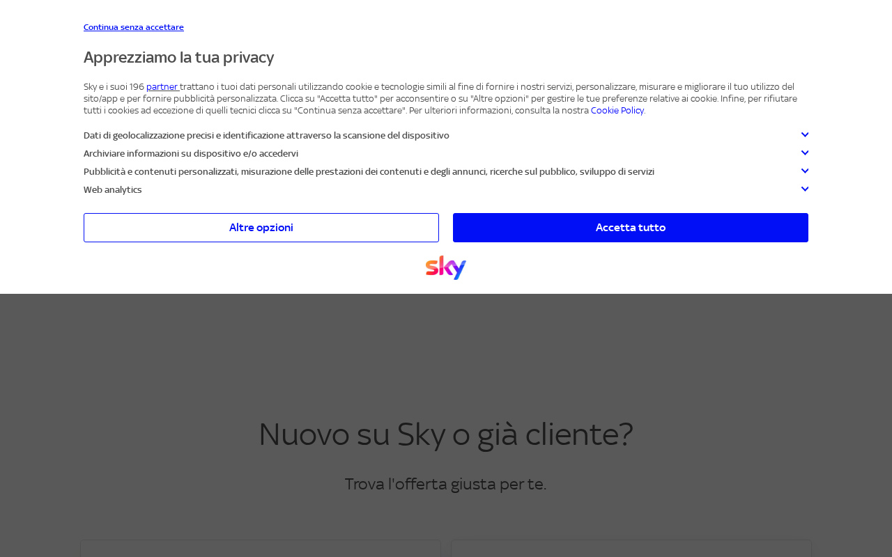 Screenshot of sky.it