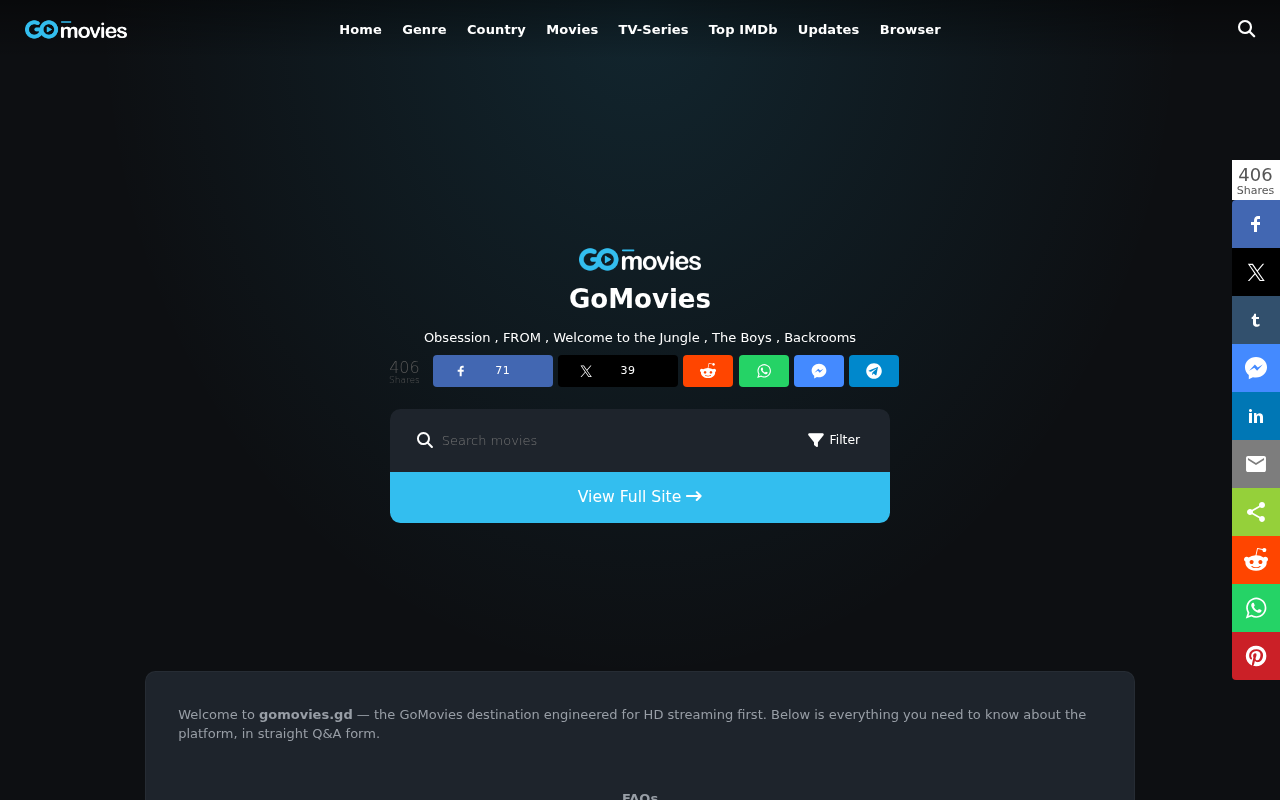 Screenshot of gomovies.gd