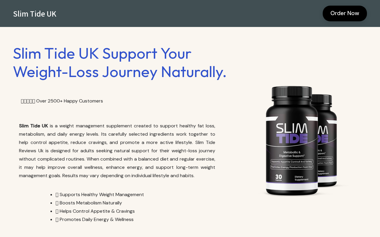 Captured page preview of slim-tide.co.uk