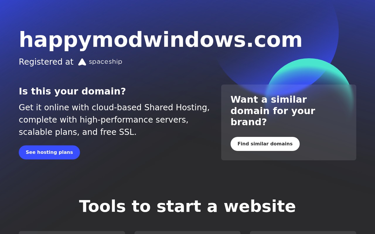Captured page preview of happymodwindows.com