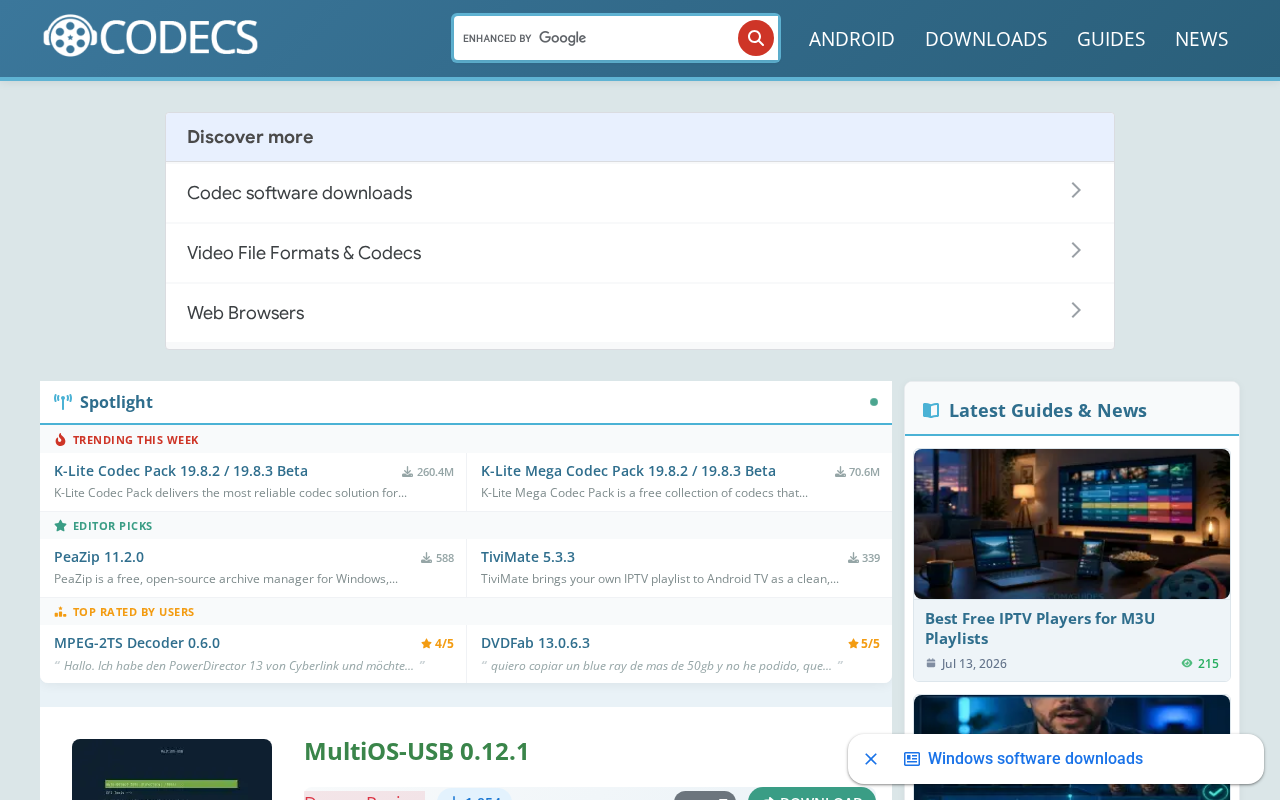Screenshot of free-codecs.com