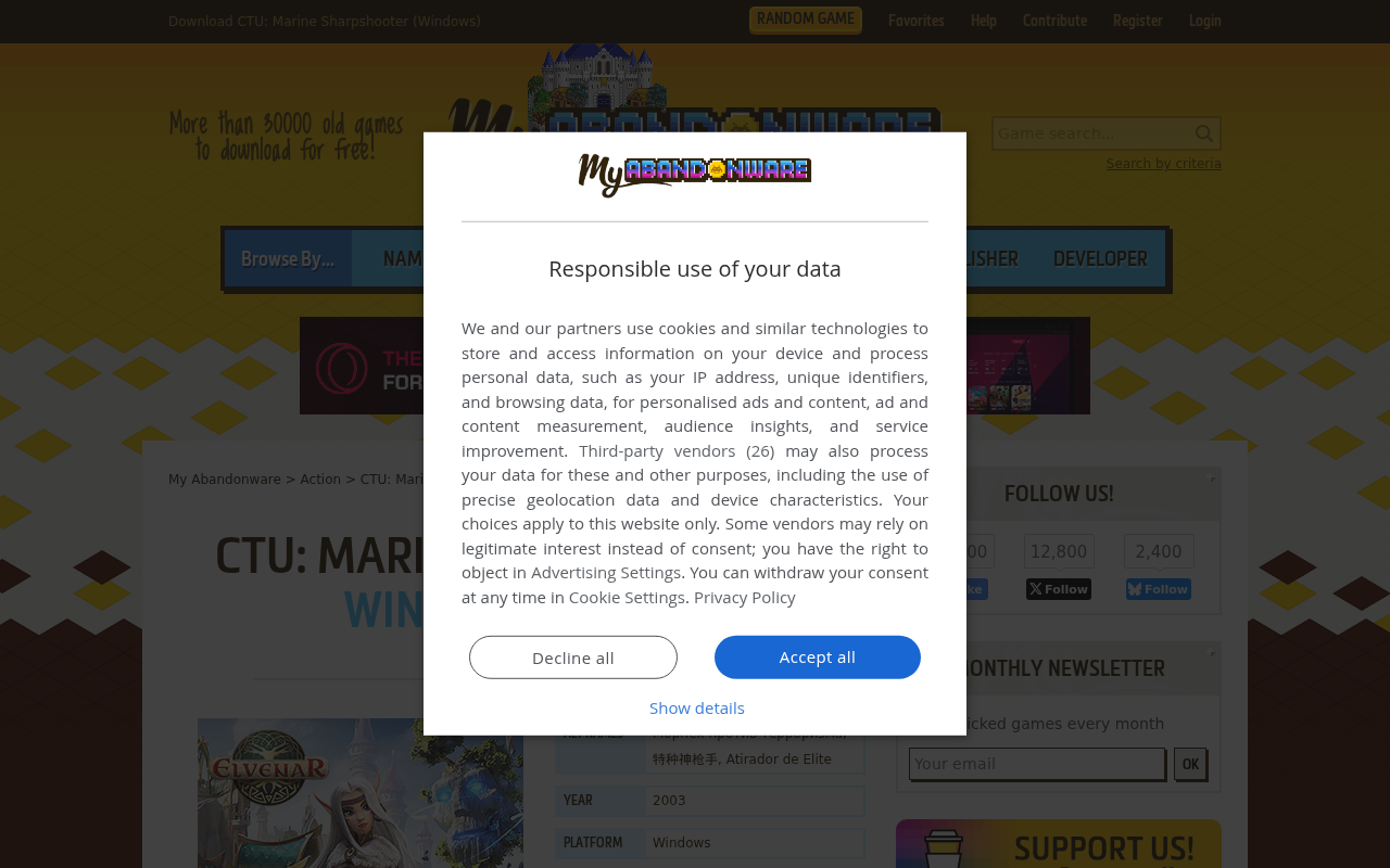 Captured page preview of www.myabandonware.com
