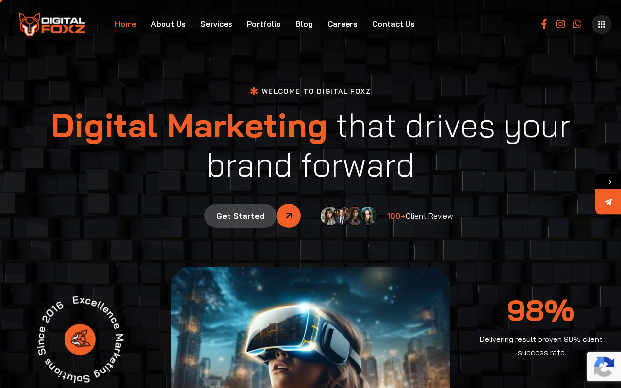 Screenshot of digitalfoxz.com