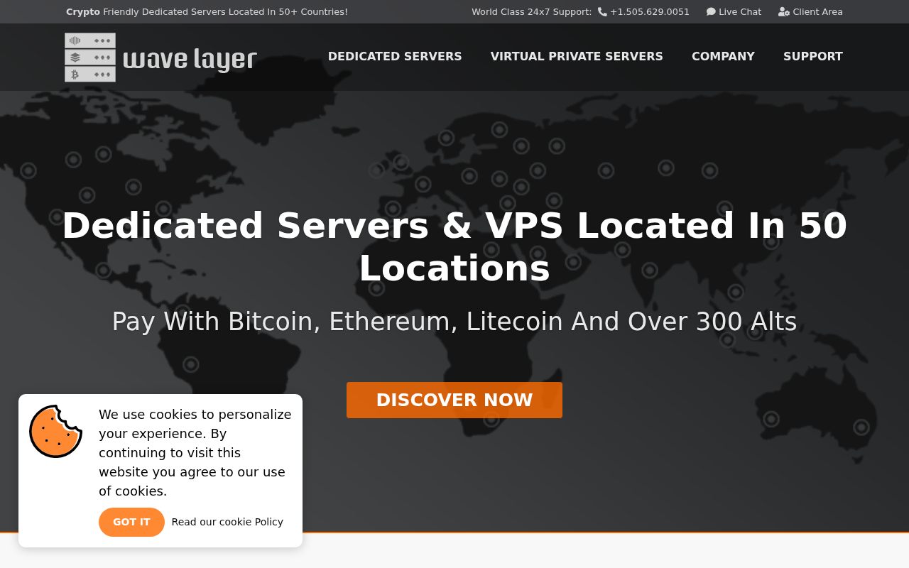 Screenshot of wavelayer.com
