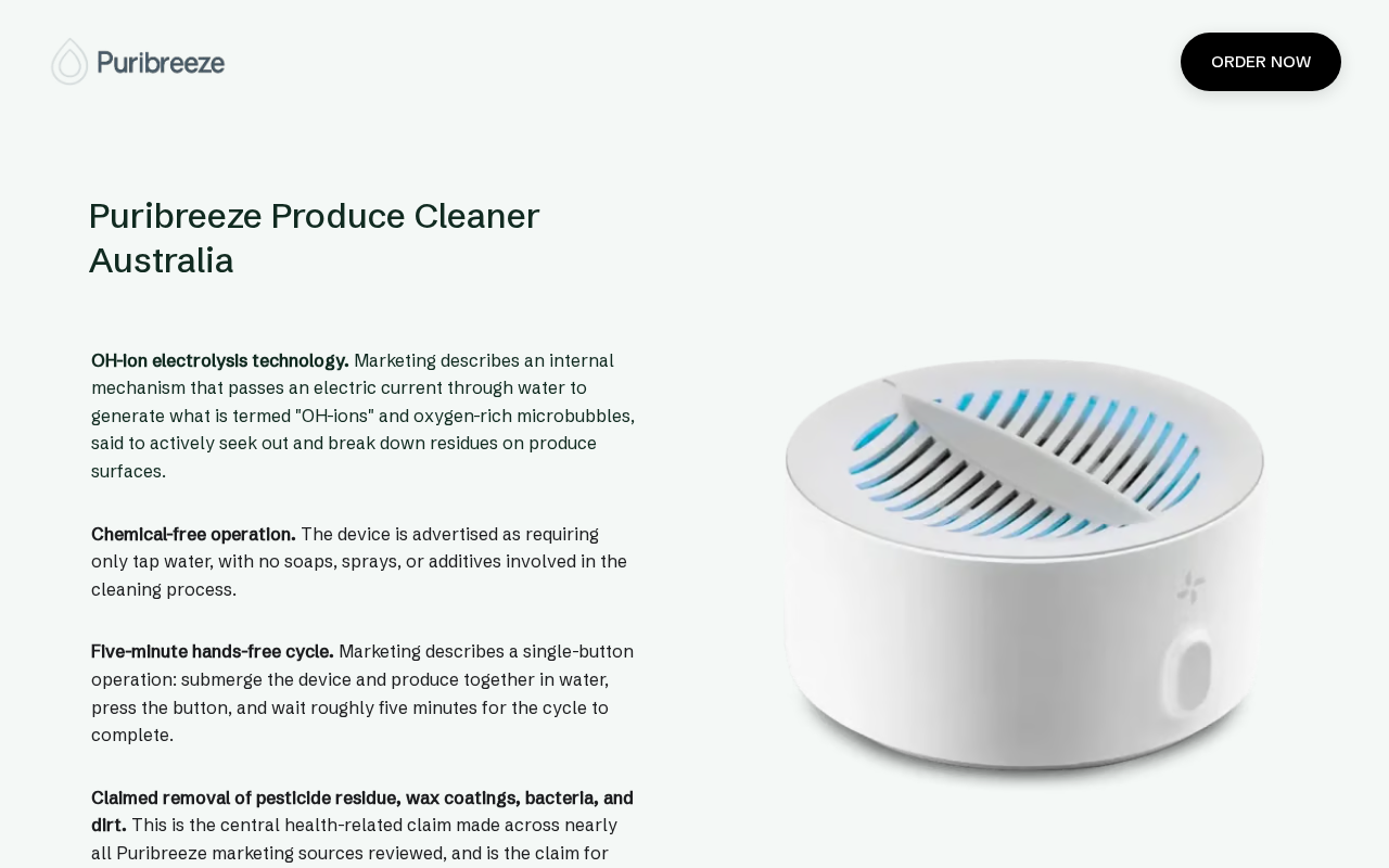 Screenshot of puribreeze-au.com