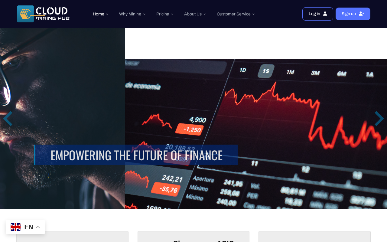 Screenshot of cloudmininghub.com