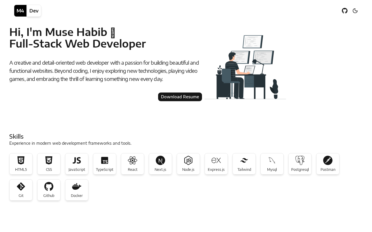 Screenshot of m4dev.pro.et