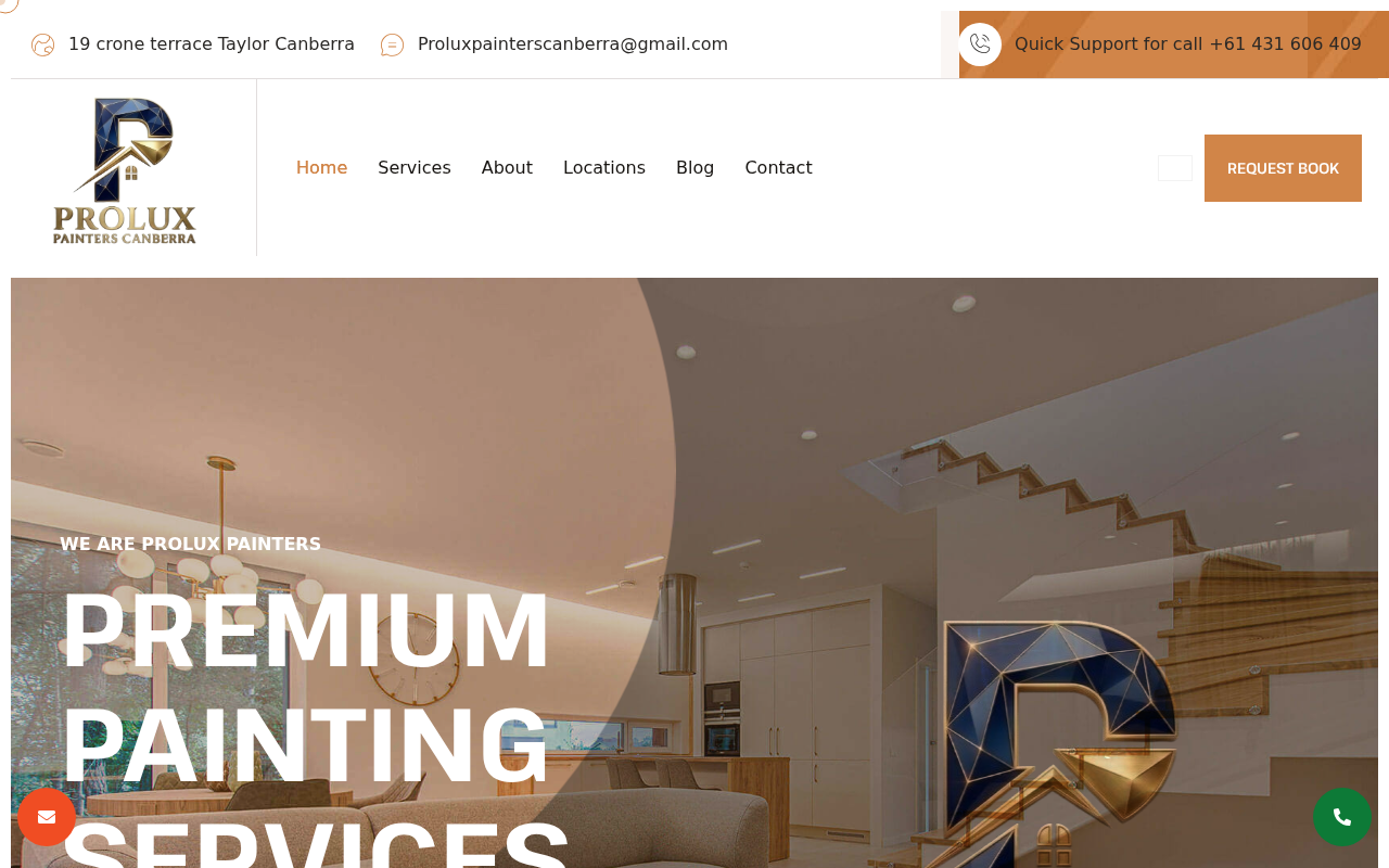 Captured page preview of proluxpainterscanberra.com.au