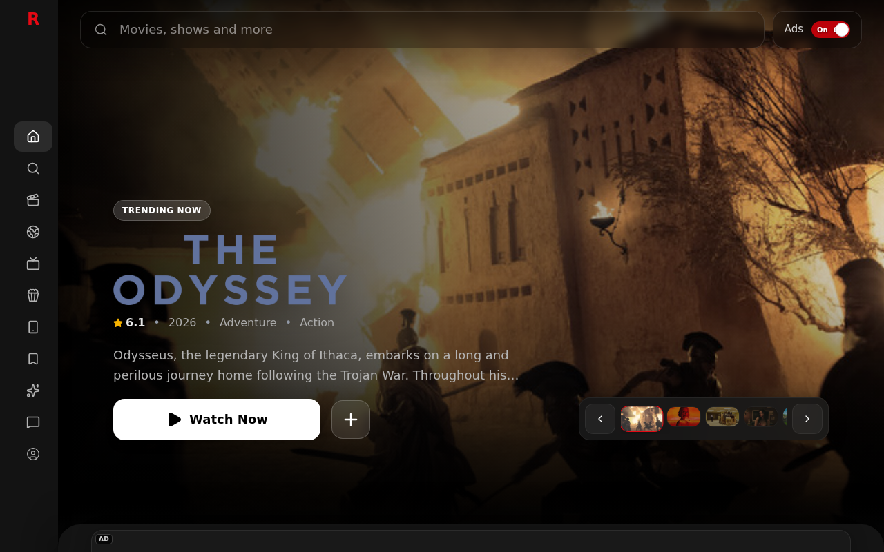 Screenshot of redflix.one