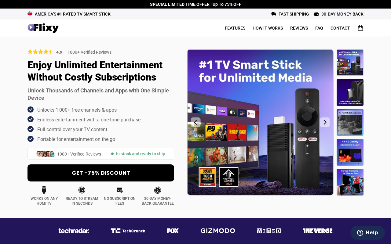 Screenshot of flixstick.org