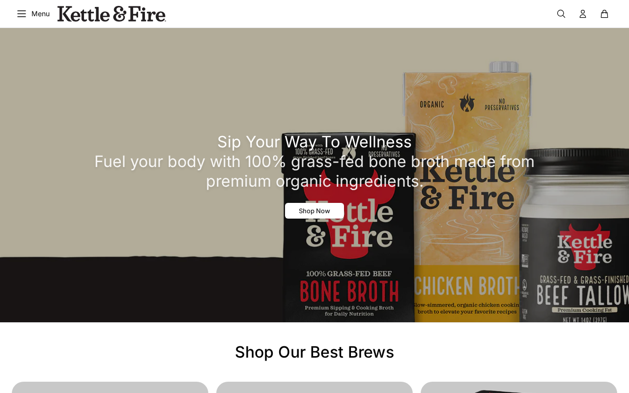 Captured page preview of kettleandfiremarket.shop