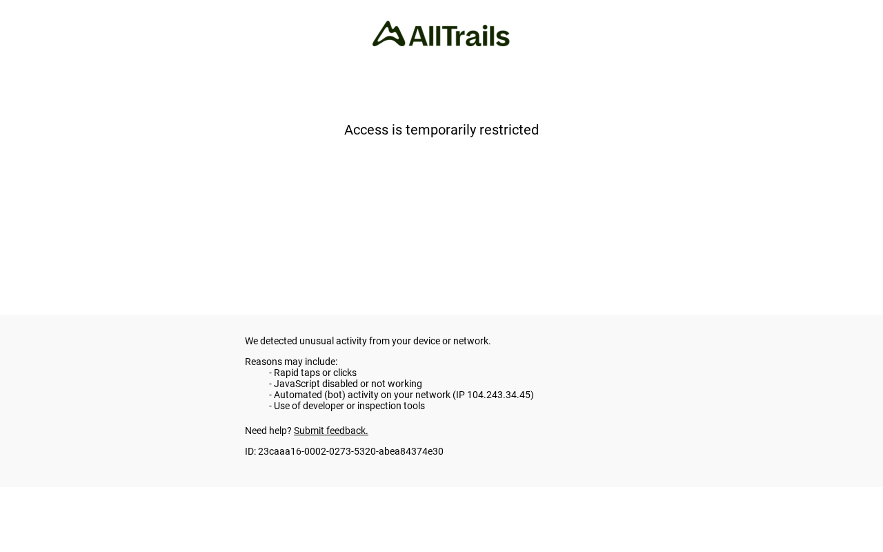 Screenshot of alltrails.com