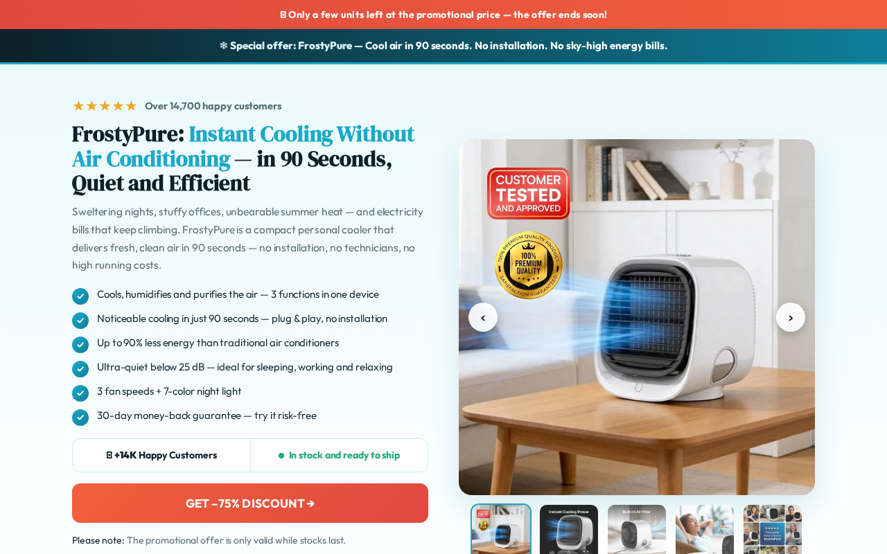Screenshot of frosty-pure.com