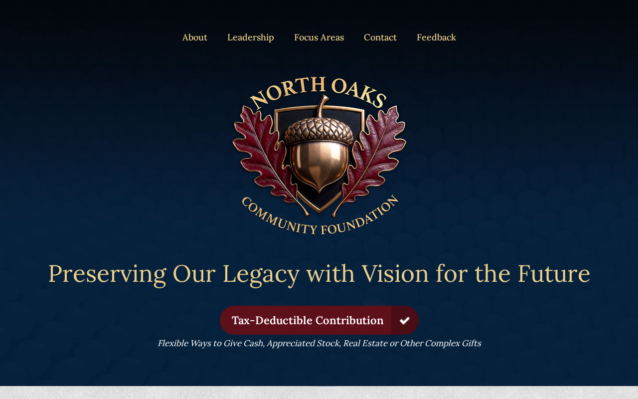 Screenshot of northoakscf.org