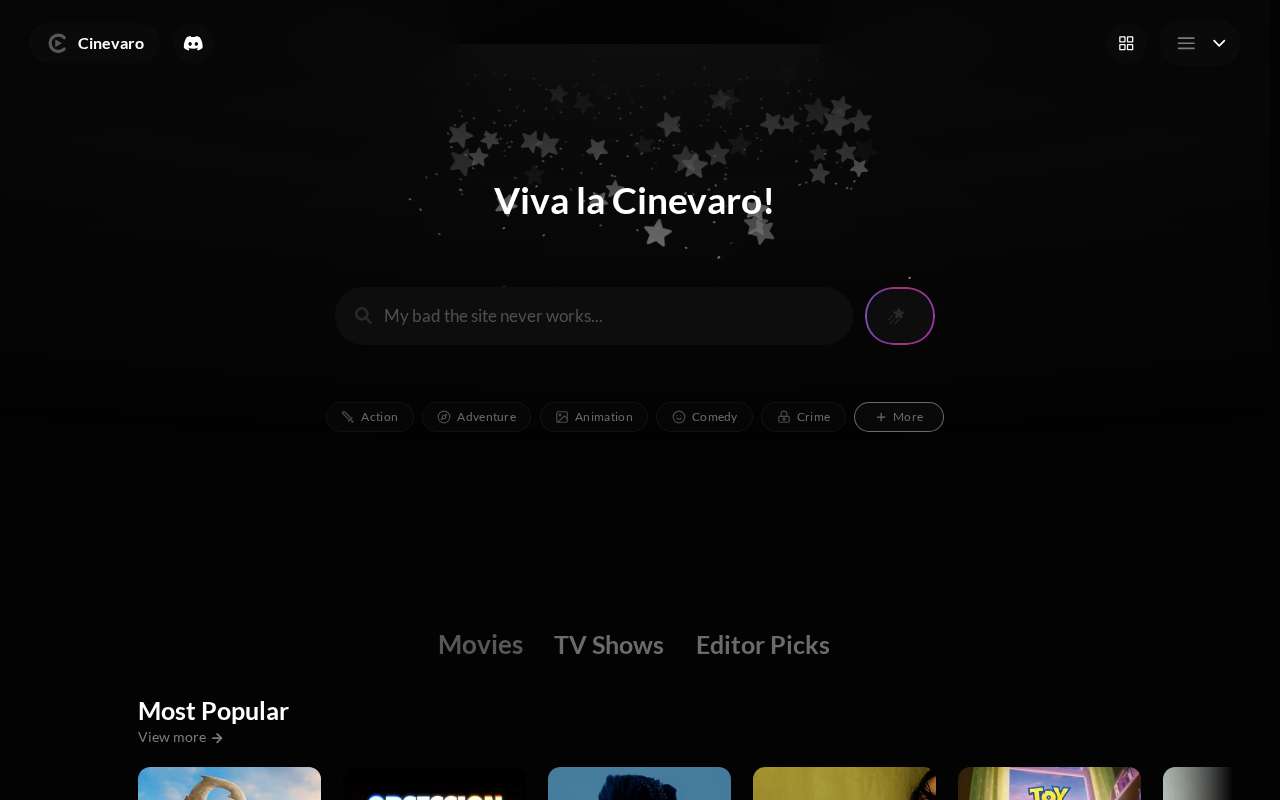 Captured page preview of cinevaro.app