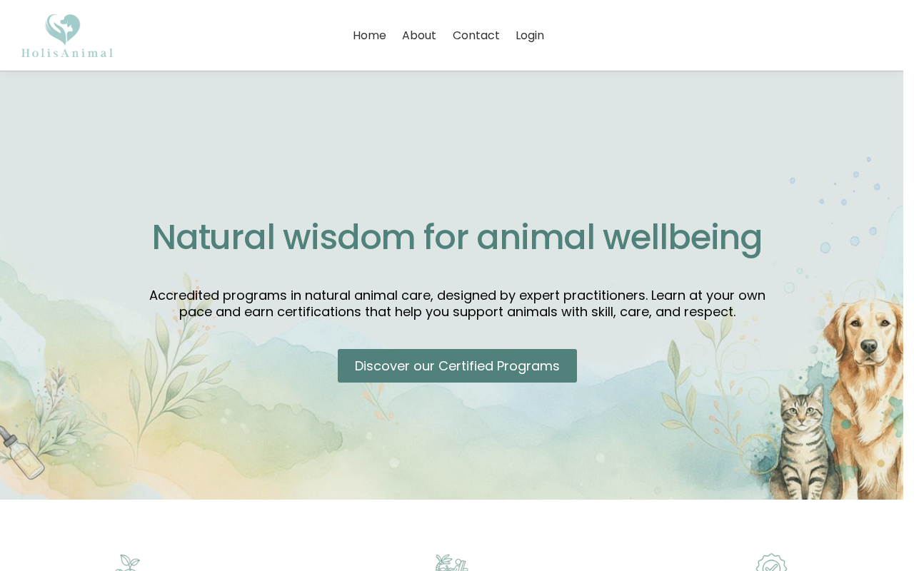 Screenshot of holisanimal.com