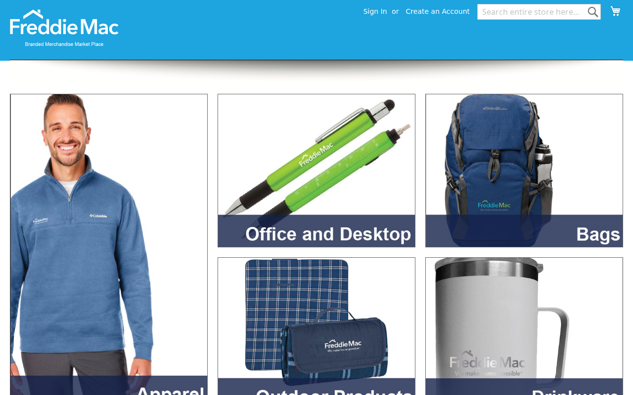 Screenshot of freddiemacbrandedstore.com