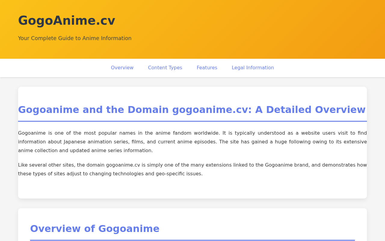 Screenshot of gogoanime.cv