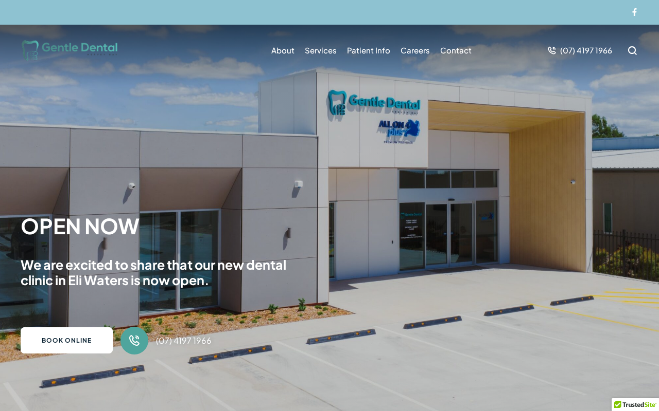 Screenshot of gentledentalherveybay.com.au