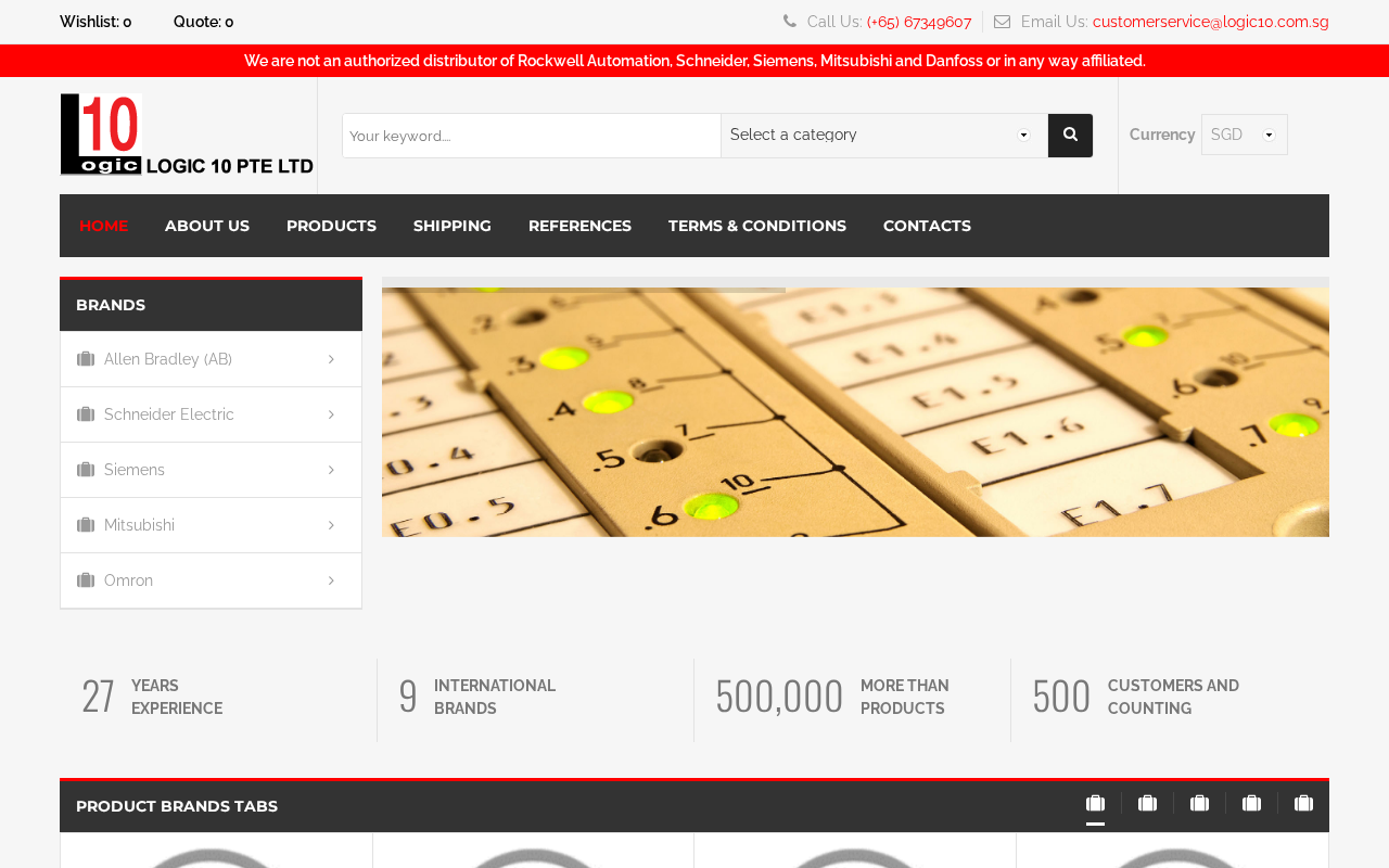 Screenshot of logic10.com.sg