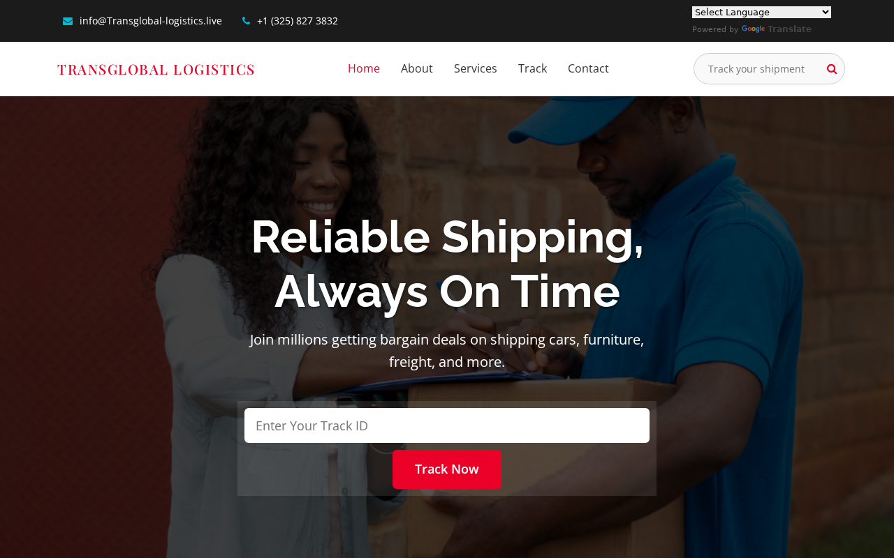 Captured page preview of transglobal-logistics.live