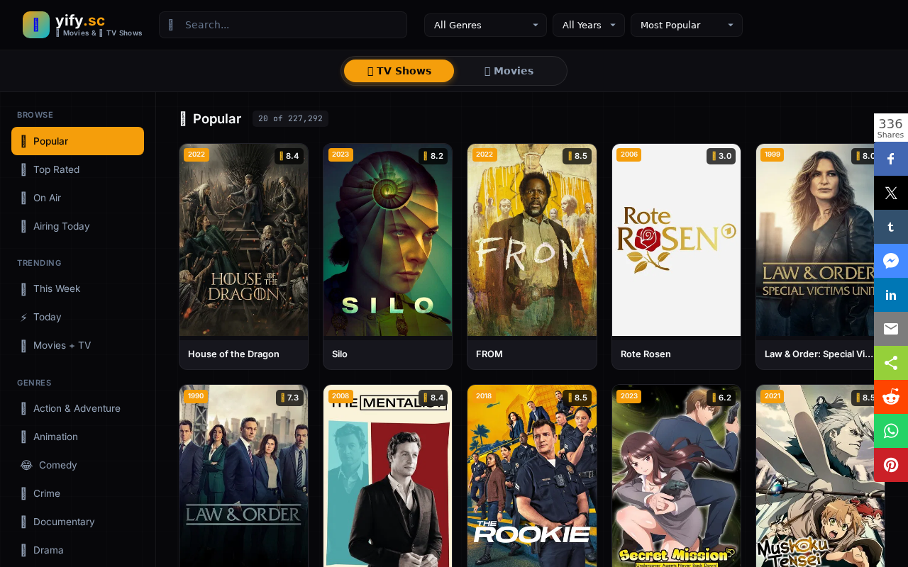 Screenshot of en.yify.sc
