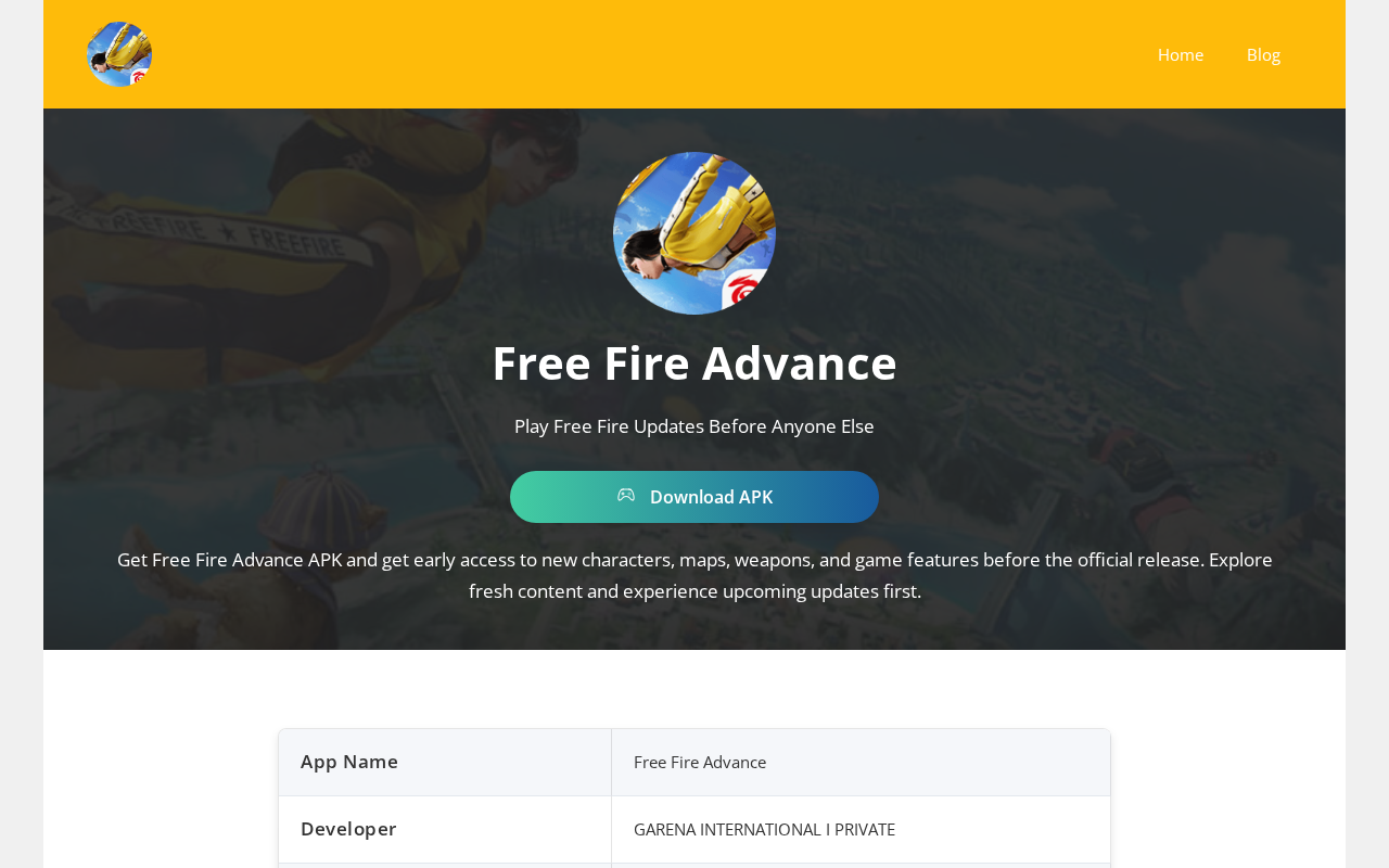 Screenshot of freefireadvance.tech