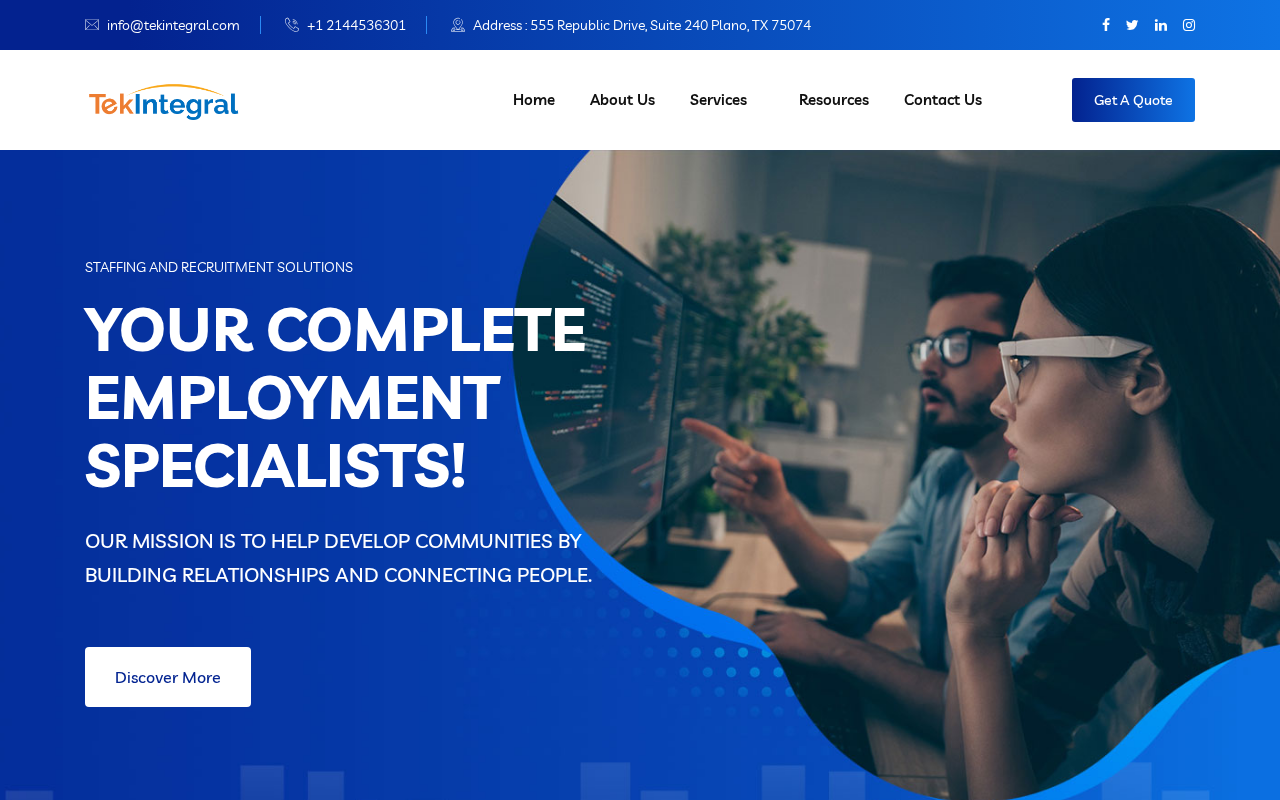 Screenshot of tekintegral.com