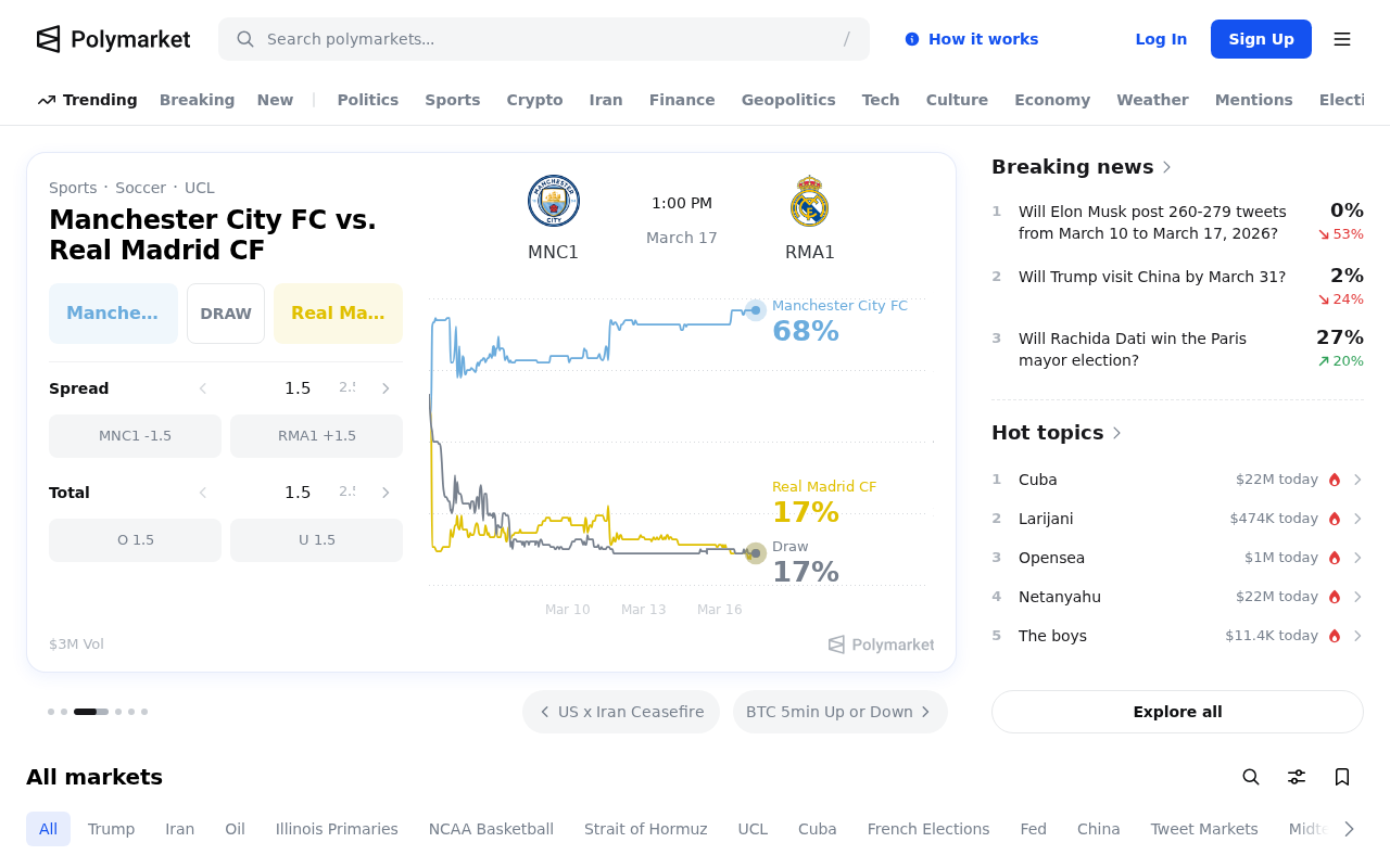 Screenshot of apps-polymarket.web.app