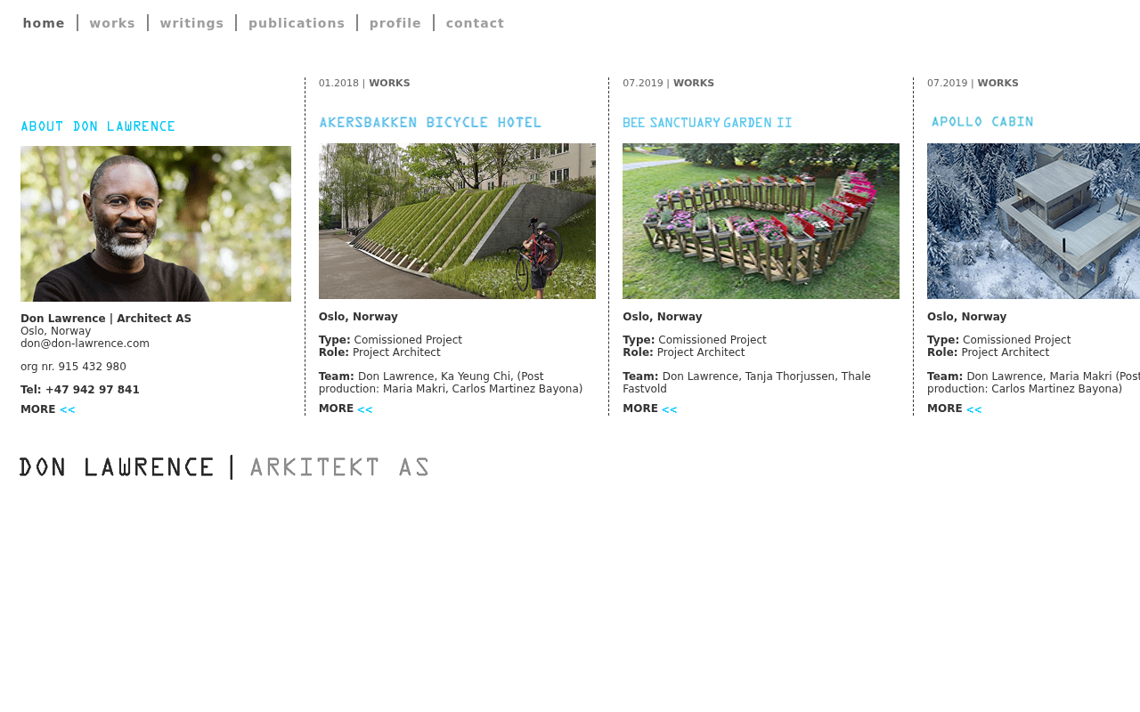 Captured page preview of don-lawrence.com