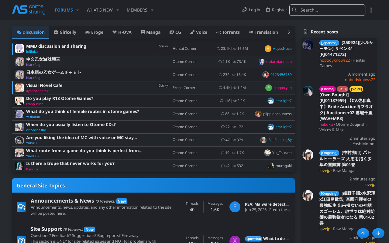 Screenshot of anime-sharing.com