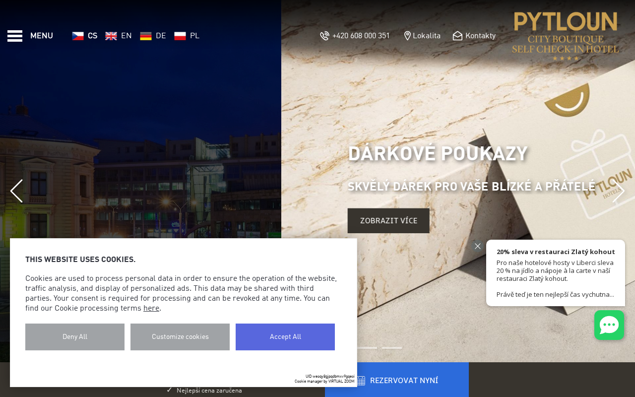 Screenshot of pytlouncityboutiquehotel.cz