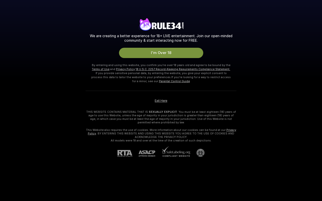 Screenshot of rule34.com