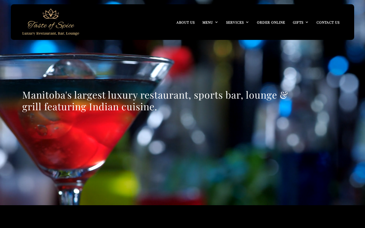 Screenshot of tasteofspice.ca