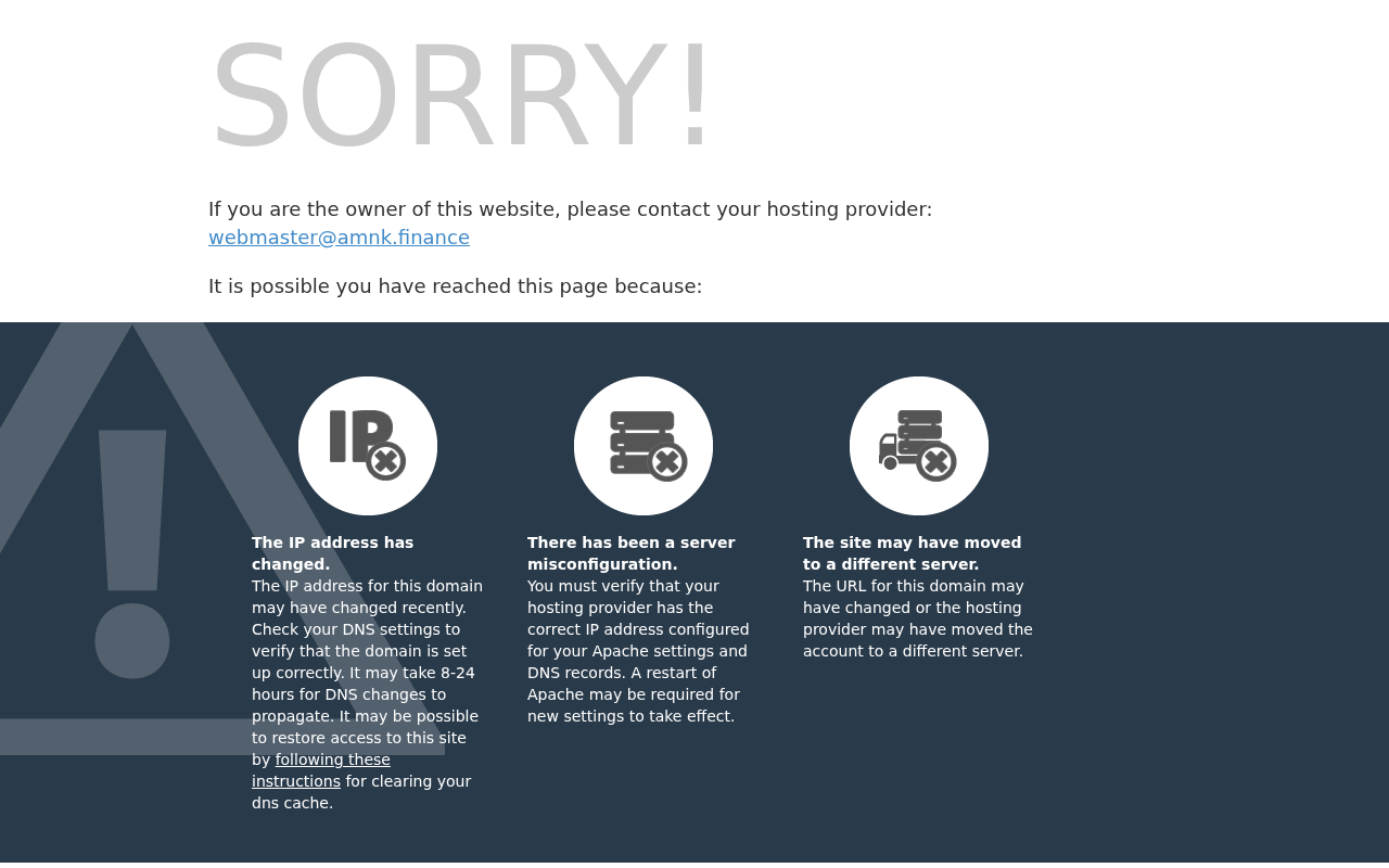 Screenshot of amnk.finance