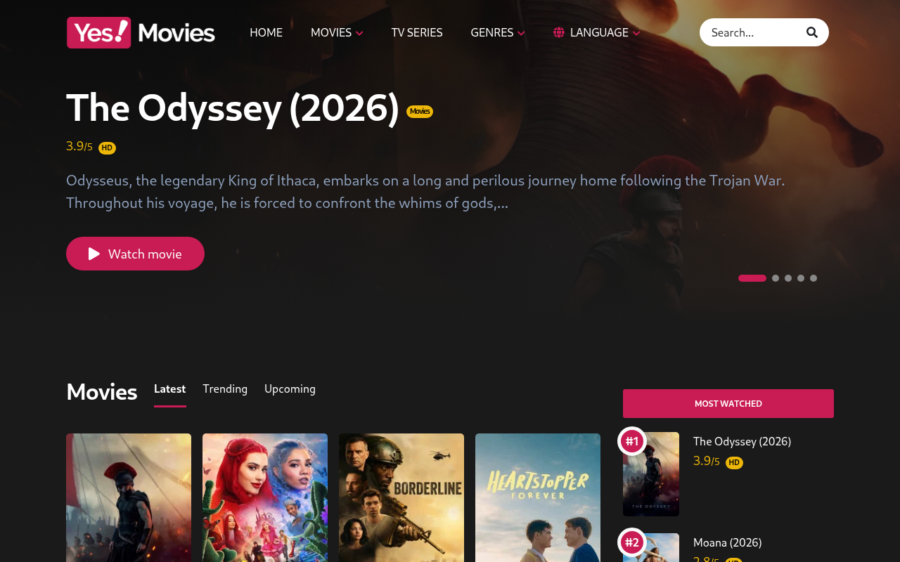 Screenshot of filmslook.com