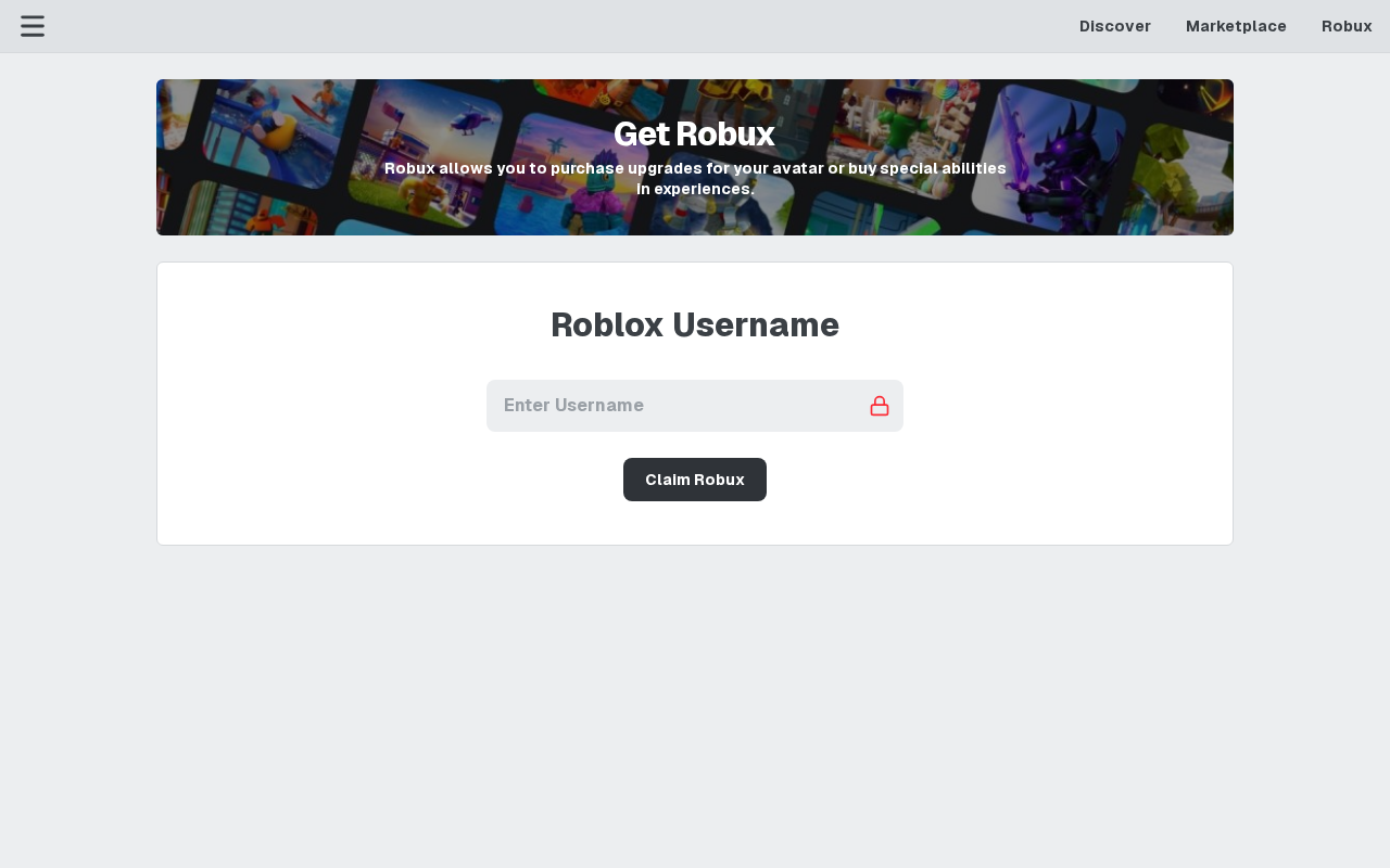 Screenshot of robux4gift.vercel.app