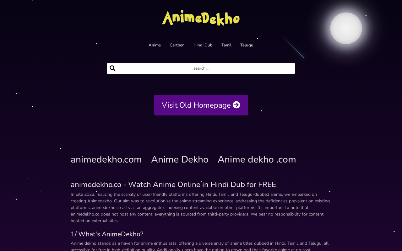 Captured page preview of animedekho.app
