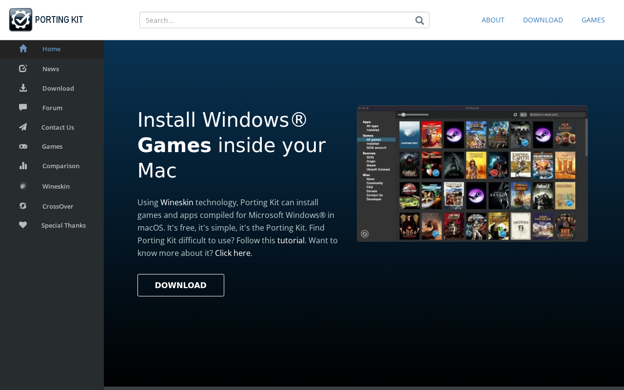 Screenshot of portingkit.com