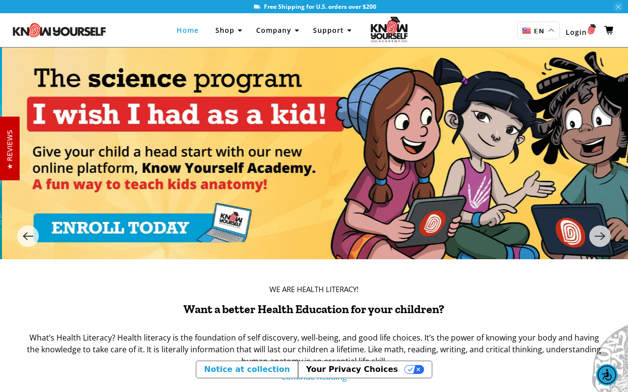 Screenshot of knowyourself.com